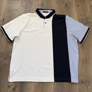 Greyson Classic Navy ,White and blue men’s XXL Polo shirt Pima cotton blend